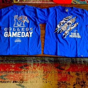 Boys size M University of Memphis t-shirt bundle